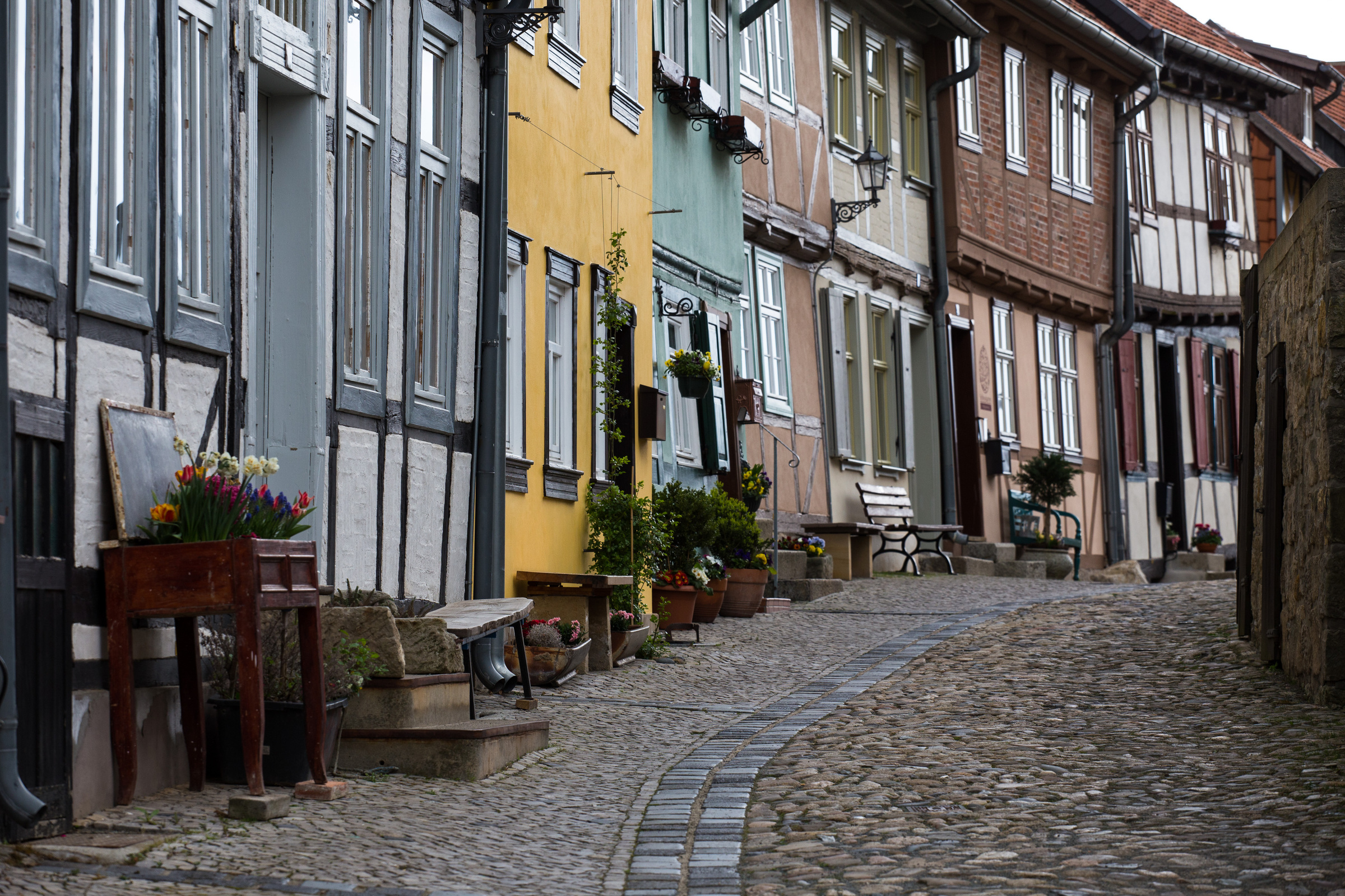 Gasse in Quedlinburg