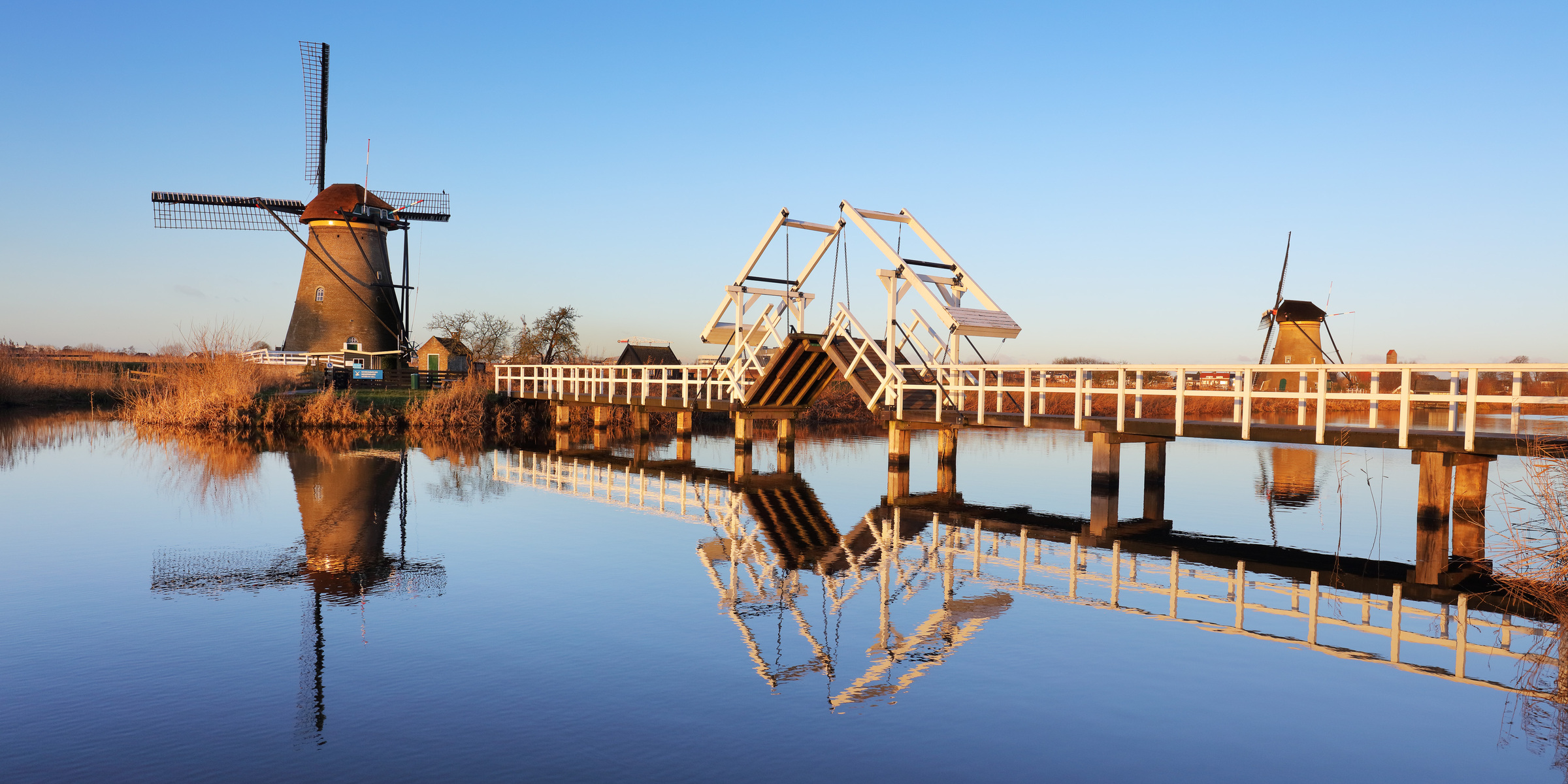 Windmühlenspiegelung