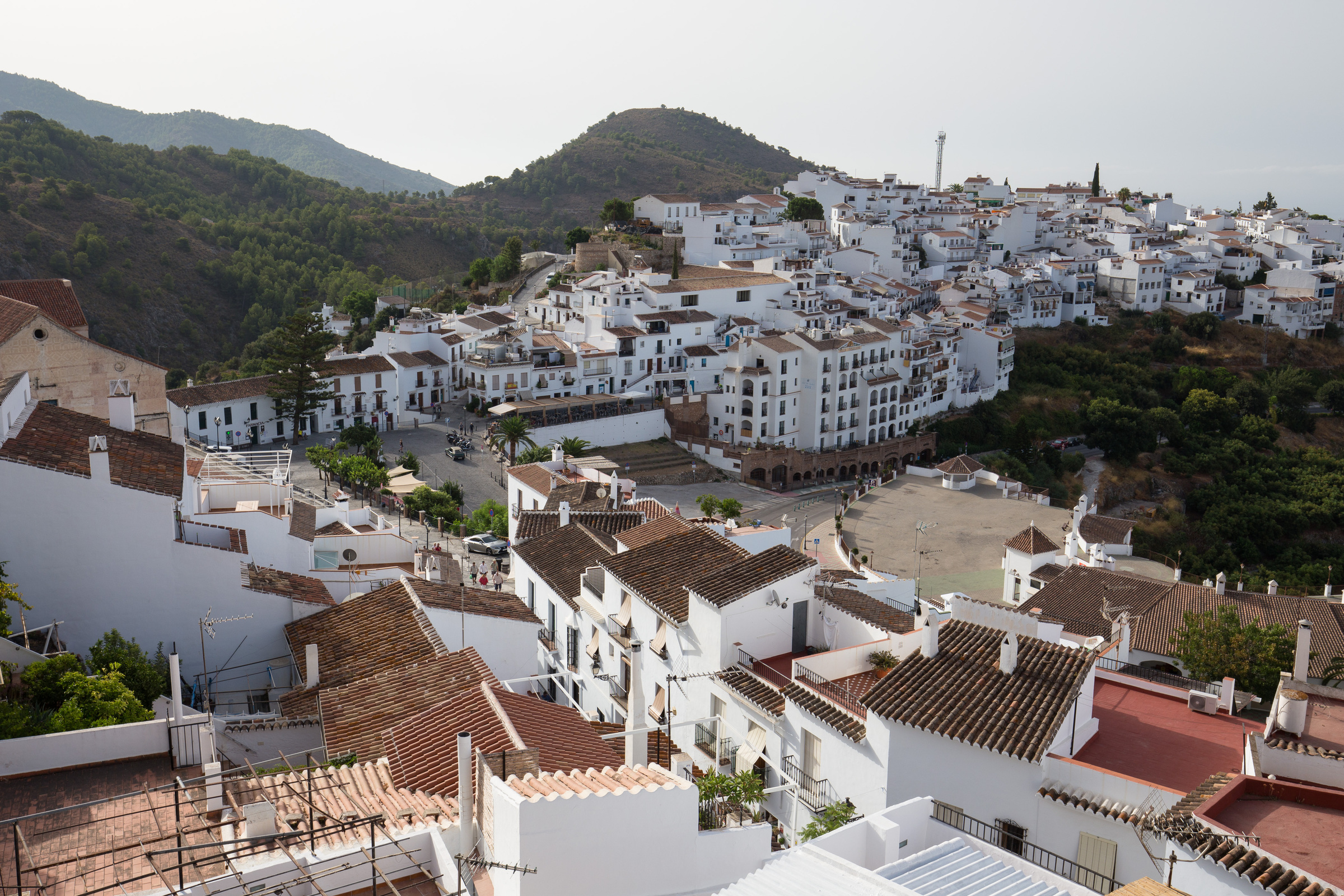 Die Dorfmitte von Frigiliana