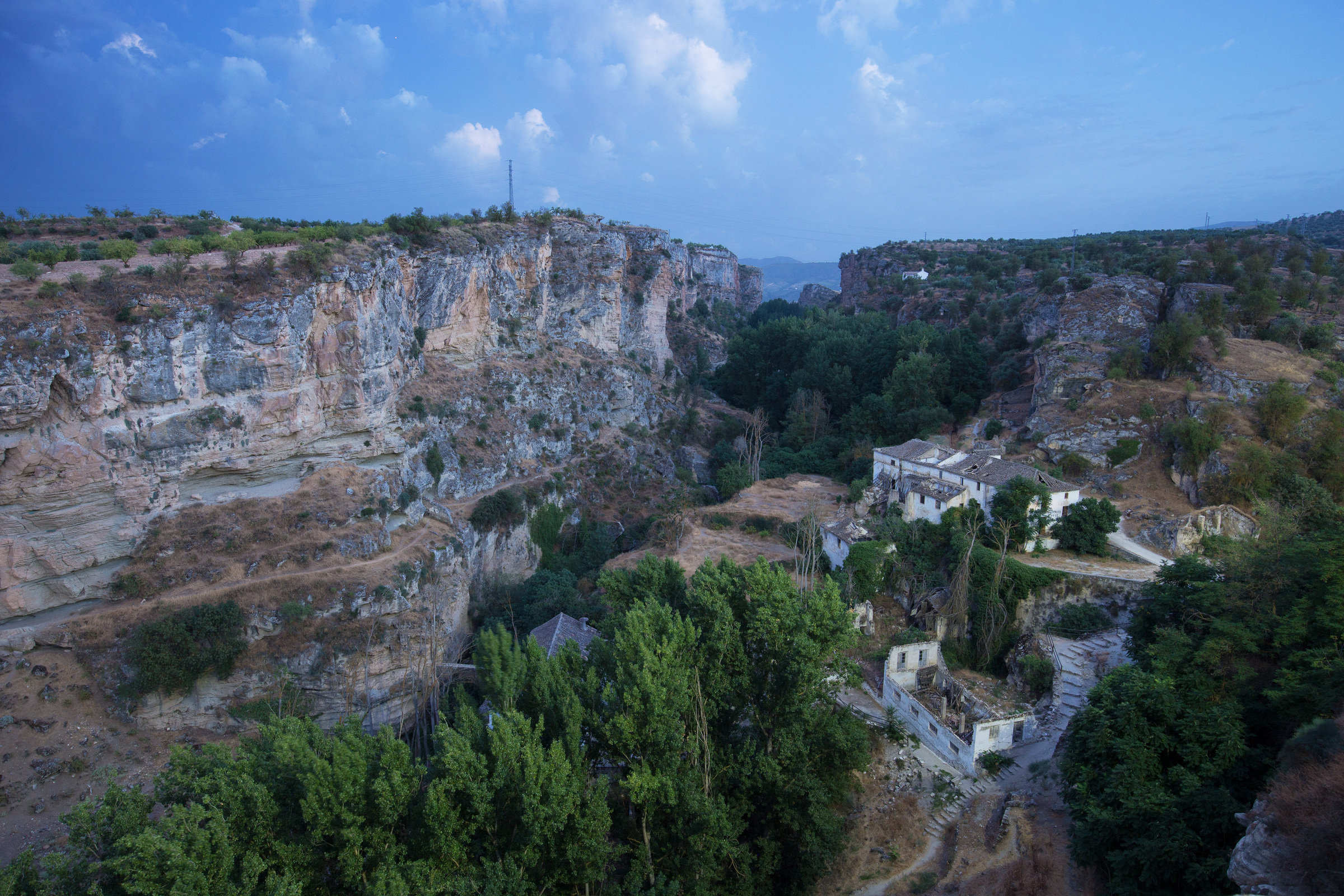 Die Schlucht Los Tajos bei Nacht