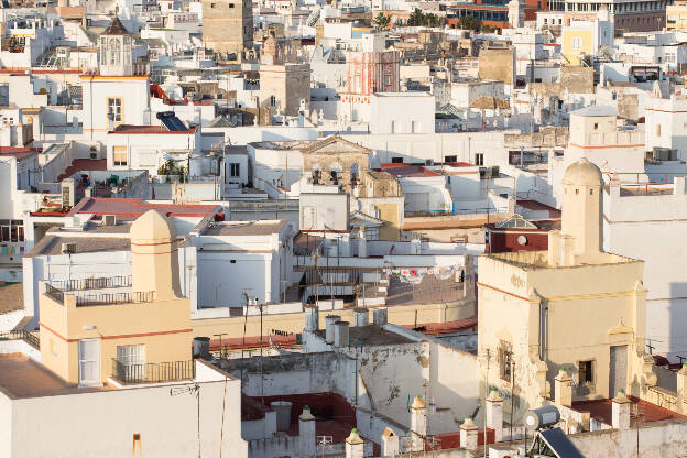 Wachtürme auf den Häusern von Cádiz