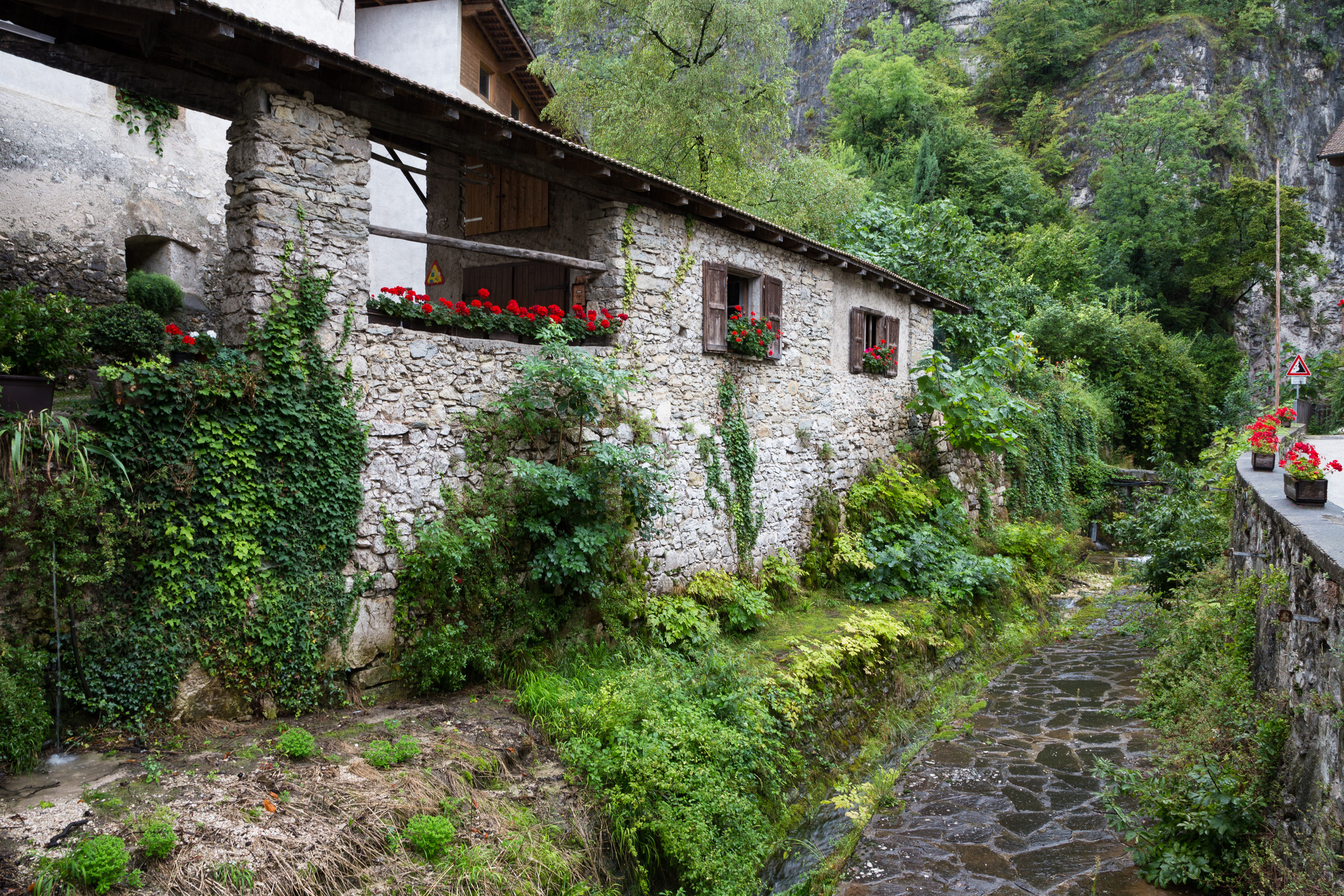 Gasse in Tramin an der Weinstraße