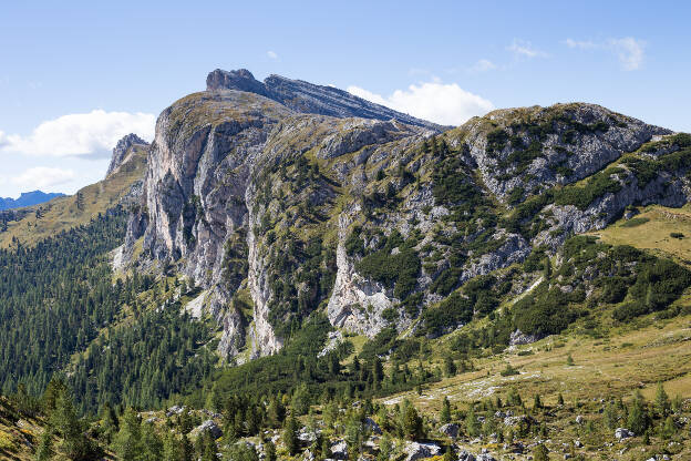 Felswand am Valparola Pass