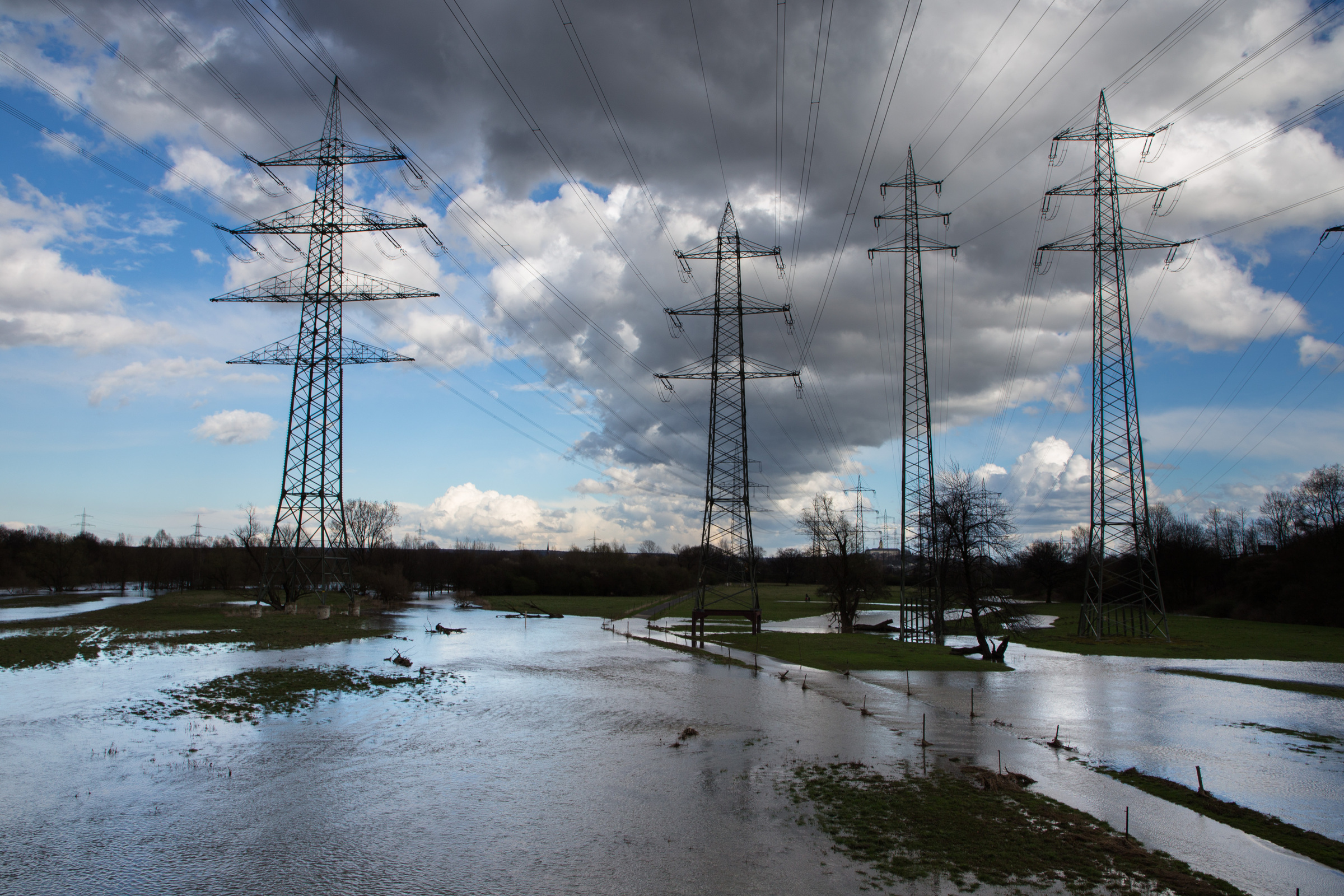 Überflutete Siegauen