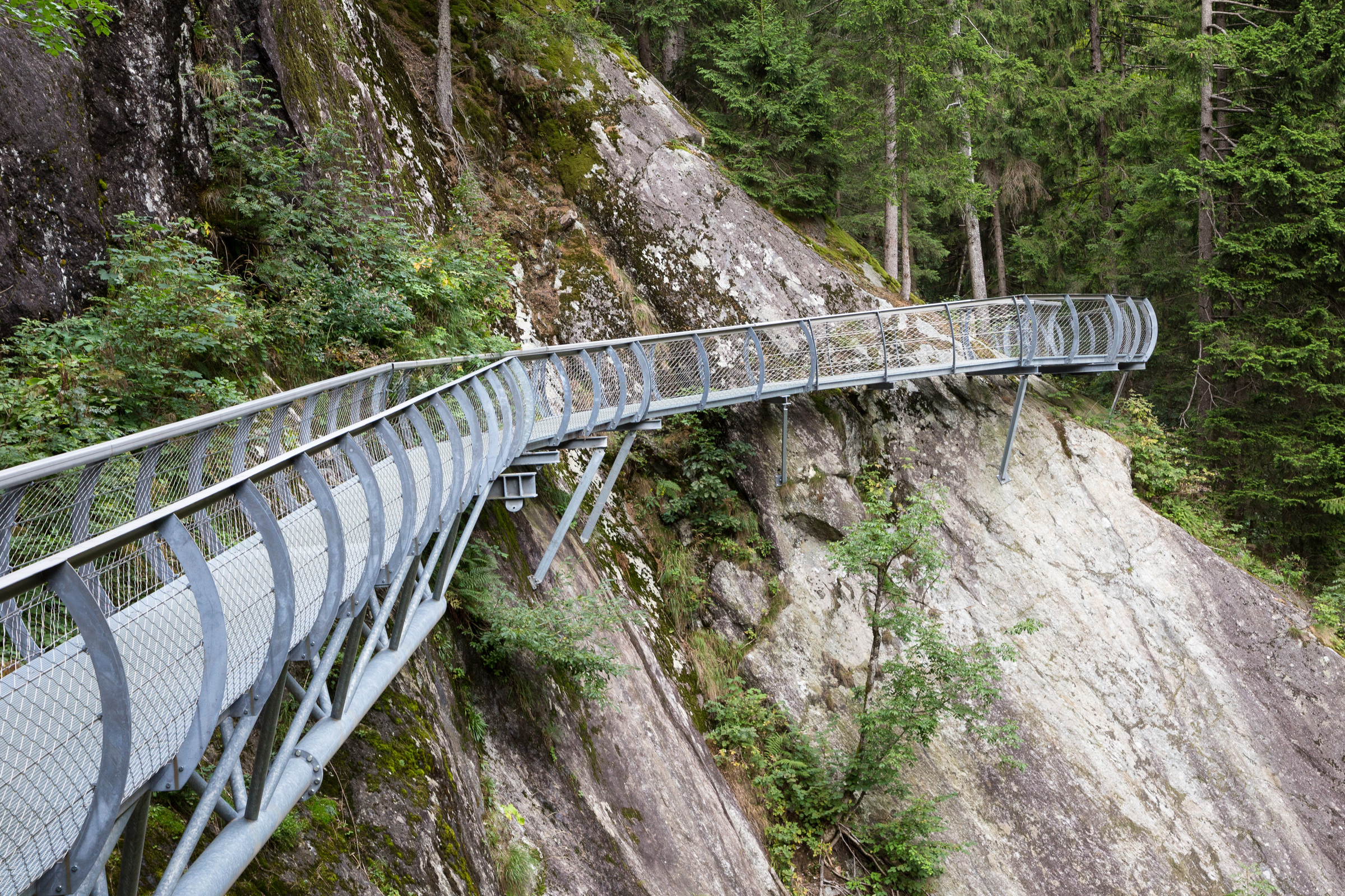 Laufsteg in der Passerschlucht
