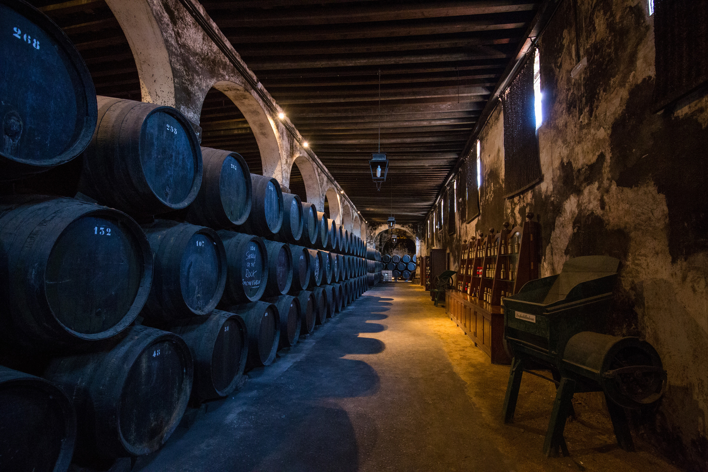 Sherrykeller einer Bodegas