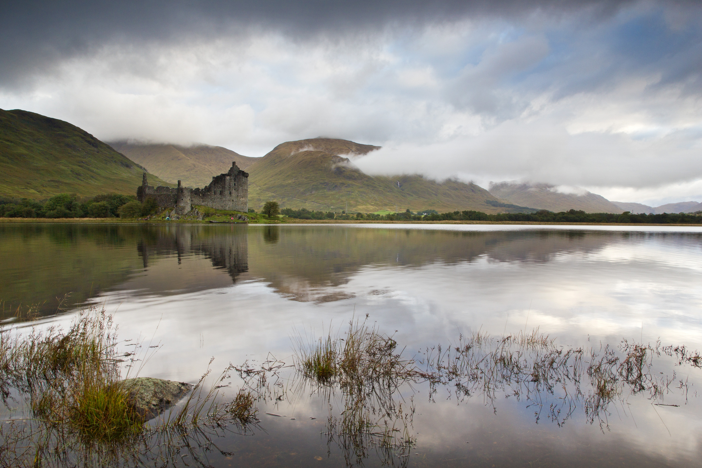 Kilchurn Castle Spiegelung