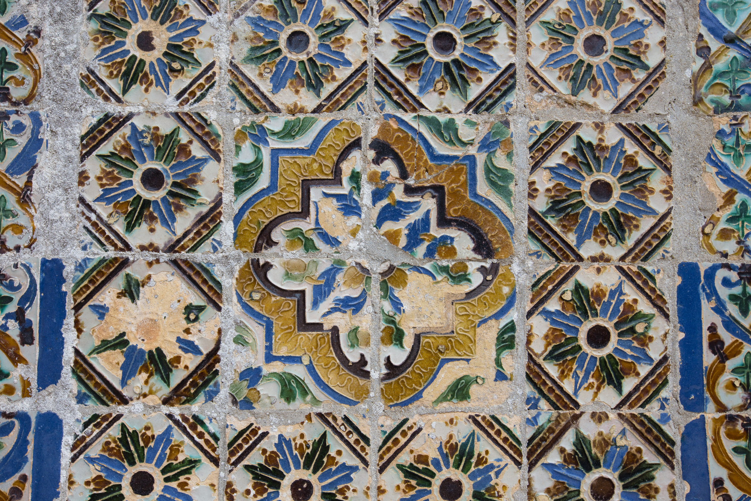 kaputte Azulejos Kacheln