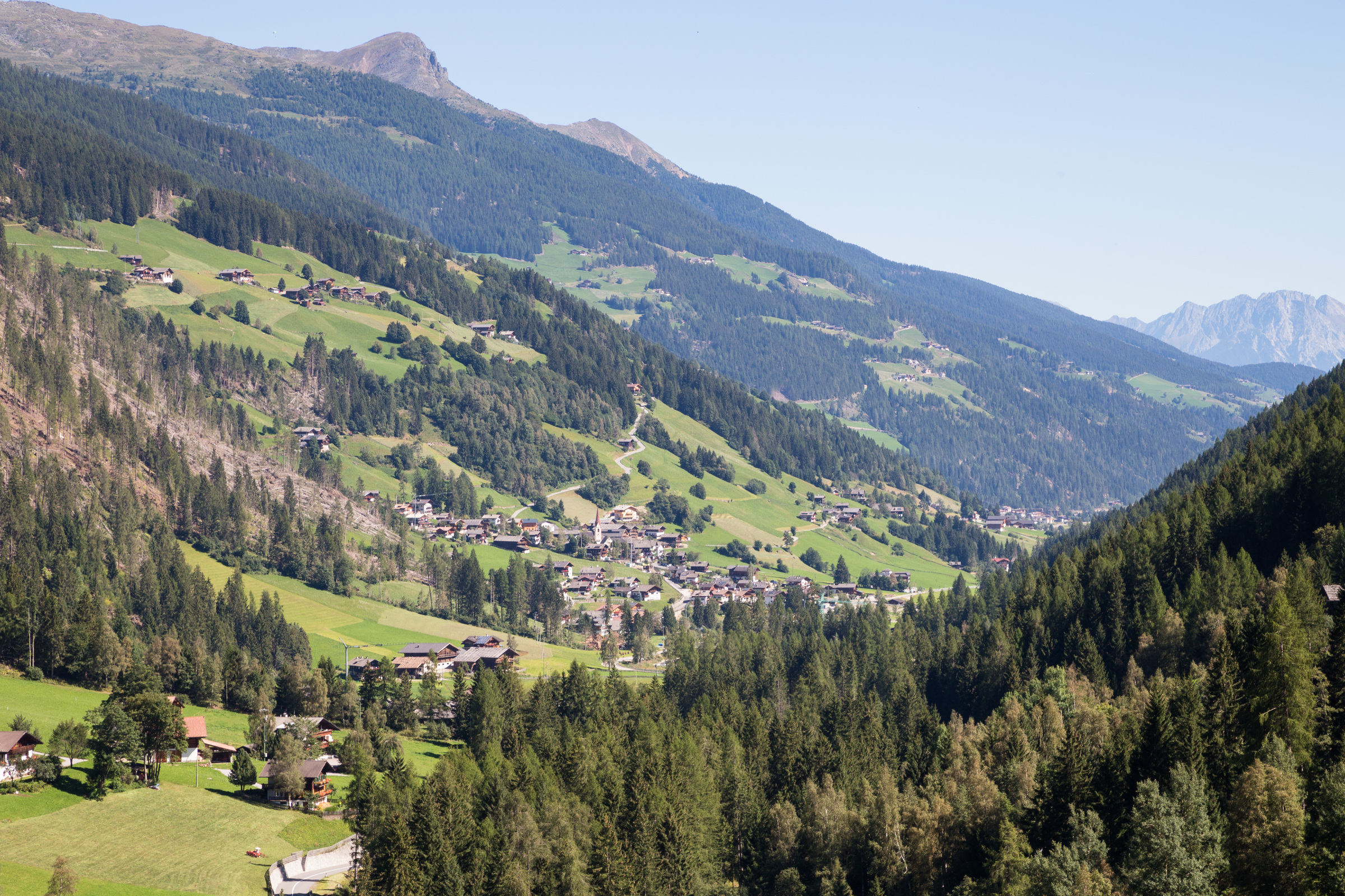 Blick in das Ultner Tal nach Kuppelwies