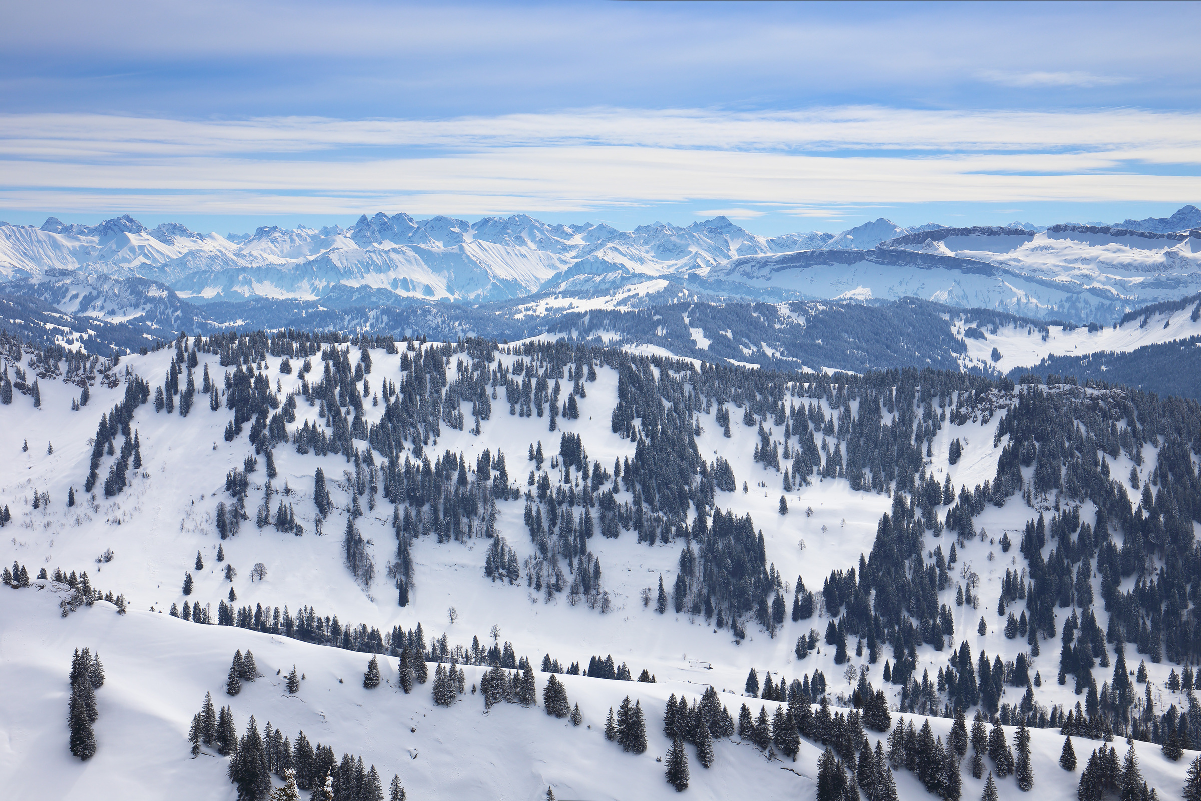 Blick vom Hochgrat bei Oberstaufen